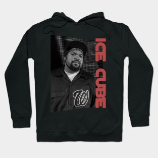 ice cube is the rapp - monochrome style Hoodie